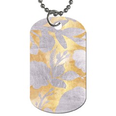 Gold Silver Dog Tag (one Side) by NouveauDesign