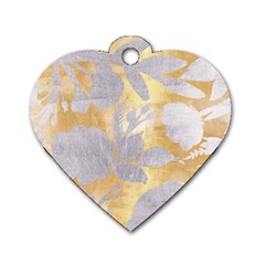 Gold Silver Dog Tag Heart (two Sides) by NouveauDesign