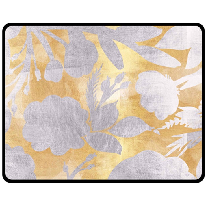 gold silver Fleece Blanket (Medium) 