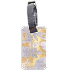 Gold Silver Luggage Tags (one Side)  by NouveauDesign