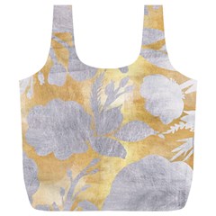 Gold Silver Full Print Recycle Bags (l)  by NouveauDesign