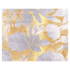 Gold Silver Double Sided Flano Blanket (medium)  by NouveauDesign