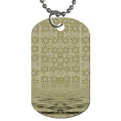 Shooting Stars Over The Sea Of Calm Dog Tag (one Side) by pepitasart