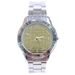 Shooting Stars Over The Sea Of Calm Stainless Steel Analogue Watch by pepitasart