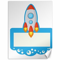 Rocket Spaceship Clip Art Clipart Canvas 36  X 48   by Celenk