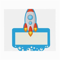 Rocket Spaceship Clip Art Clipart Small Glasses Cloth (2-Side)