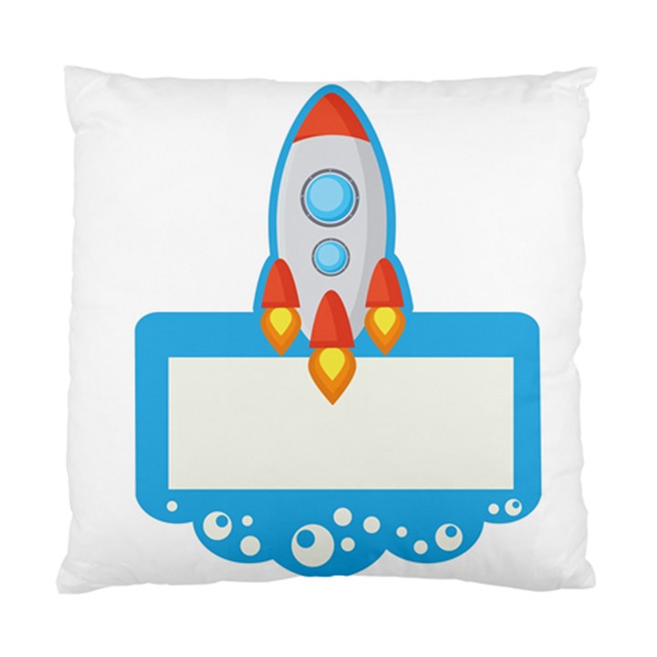 Rocket Spaceship Clip Art Clipart Standard Cushion Case (Two Sides)