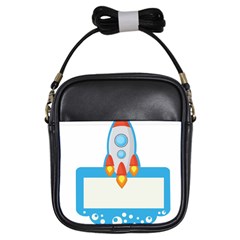 Rocket Spaceship Clip Art Clipart Girls Sling Bags