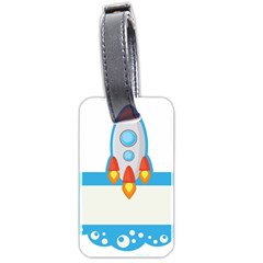 Rocket Spaceship Clip Art Clipart Luggage Tags (Two Sides)