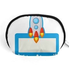 Rocket Spaceship Clip Art Clipart Accessory Pouches (Medium) 