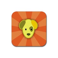 Adoption Animal Bark Boarding Rubber Coaster (square)  by Celenk