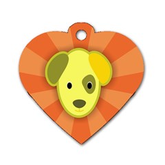 Adoption Animal Bark Boarding Dog Tag Heart (one Side) by Celenk