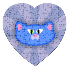 Advertise Animal Boarding Cat Jigsaw Puzzle (heart) by Celenk