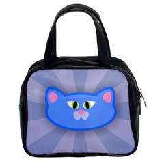 Advertise Animal Boarding Cat Classic Handbags (2 Sides) by Celenk