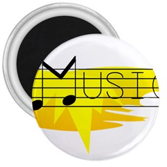 Music Dance Abstract Clip Art 3  Magnets