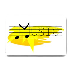 Music Dance Abstract Clip Art Small Doormat  by Celenk