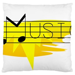 Music Dance Abstract Clip Art Large Cushion Case (one Side) by Celenk