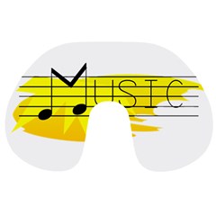 Music Dance Abstract Clip Art Travel Neck Pillows by Celenk