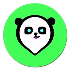 Panda Bear Magnet 5  (round) by Celenk