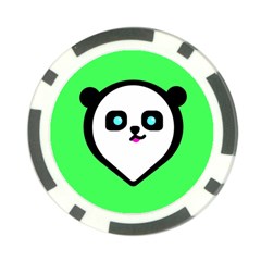 Panda Bear Poker Chip Card Guard by Celenk