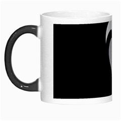 Heart Love Black And White Symbol Morph Mugs by Celenk