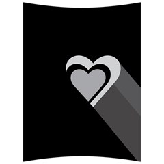 Heart Love Black And White Symbol Back Support Cushion