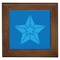 Star Design Pattern Texture Sign Framed Tiles by Celenk