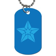 Star Design Pattern Texture Sign Dog Tag (one Side) by Celenk