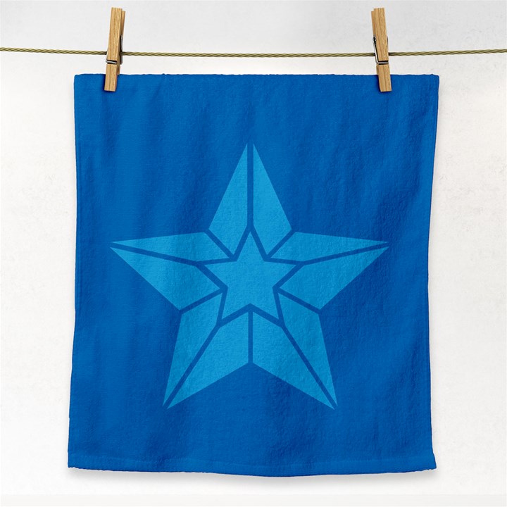 Star Design Pattern Texture Sign Face Towel