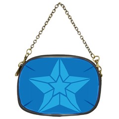 Star Design Pattern Texture Sign Chain Purses (two Sides)  by Celenk