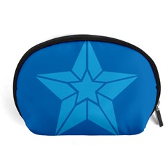 Star Design Pattern Texture Sign Accessory Pouches (large)  by Celenk