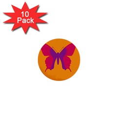 Butterfly Wings Insect Nature 1  Mini Buttons (10 Pack)  by Celenk