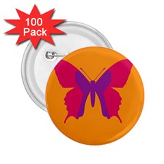 Butterfly Wings Insect Nature 2 25  Buttons (100 Pack)  by Celenk