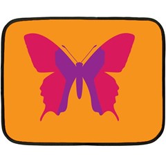 Butterfly Wings Insect Nature Fleece Blanket (mini) by Celenk