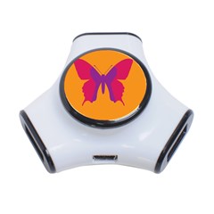 Butterfly Wings Insect Nature 3-port Usb Hub by Celenk