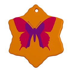 Butterfly Wings Insect Nature Ornament (snowflake) by Celenk