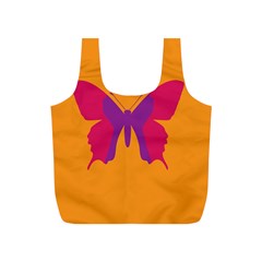 Butterfly Wings Insect Nature Full Print Recycle Bags (s)  by Celenk