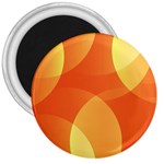 Abstract Orange Yellow Red Color 3  Magnets Front