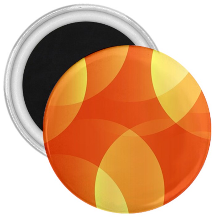 Abstract Orange Yellow Red Color 3  Magnets