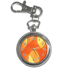 Abstract Orange Yellow Red Color Key Chain Watches