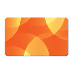 Abstract Orange Yellow Red Color Magnet (rectangular)