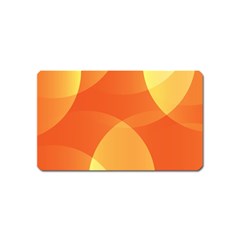 Abstract Orange Yellow Red Color Magnet (Name Card)