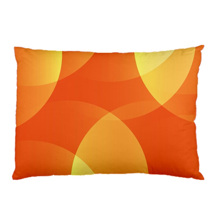 Abstract Orange Yellow Red Color Pillow Case