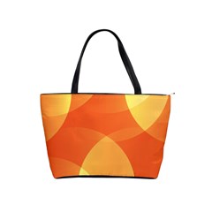 Abstract Orange Yellow Red Color Shoulder Handbags