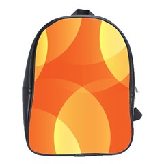 Abstract Orange Yellow Red Color School Bag (large) by Celenk