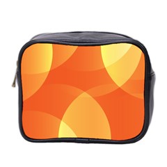 Abstract Orange Yellow Red Color Mini Toiletries Bag 2-side by Celenk