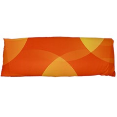 Abstract Orange Yellow Red Color Body Pillow Case (dakimakura) by Celenk