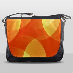 Abstract Orange Yellow Red Color Messenger Bags by Celenk