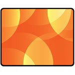 Abstract Orange Yellow Red Color Double Sided Fleece Blanket (Medium)  58.8 x47.4  Blanket Front