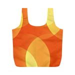 Abstract Orange Yellow Red Color Full Print Recycle Bags (M)  Front